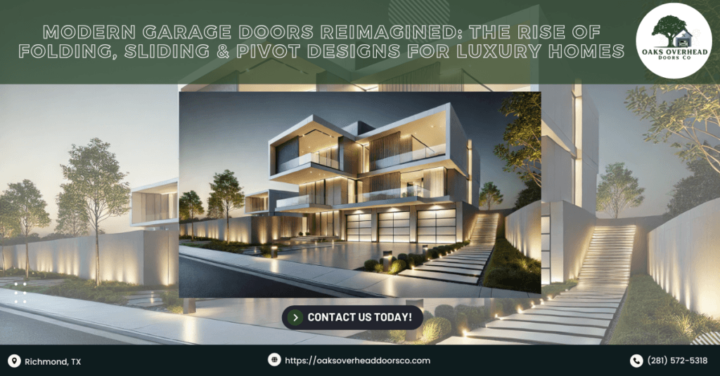 Modern Garage Doors Reimagined: The Rise of Folding, Sliding & Pivot Designs for Luxury Homes 7 Oaks Overhead Doors Co 2