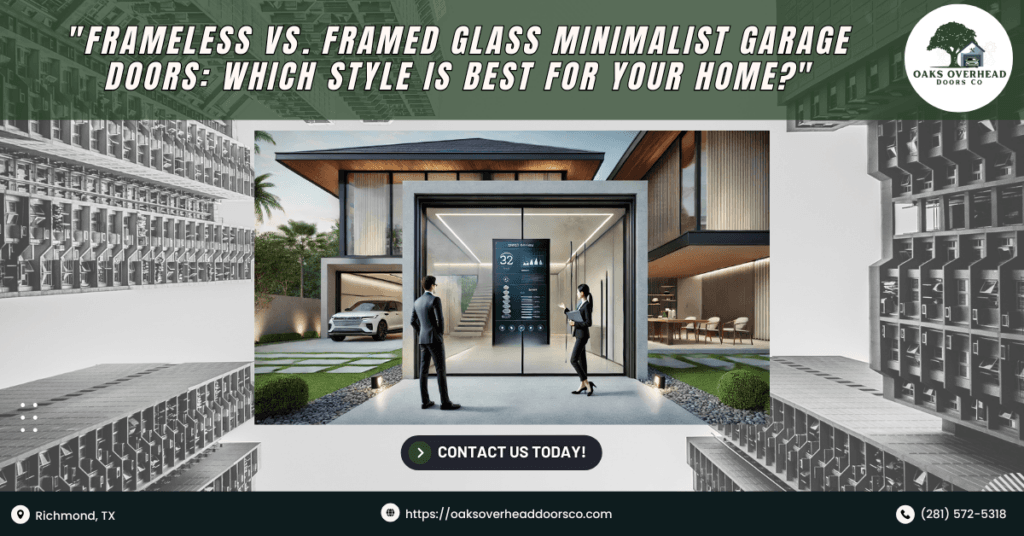 Frameless vs. Framed Glass Minimalist Garage Doors: Which Style is Best for Your Home? 6 Oaks Overhead Doors Co 5