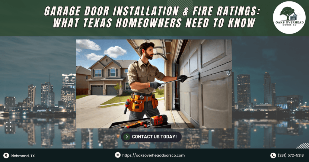 Garage Door Installation & Fire Ratings: What Texas Homeowners Need to Know 5 Oaks Overhead Doors Co