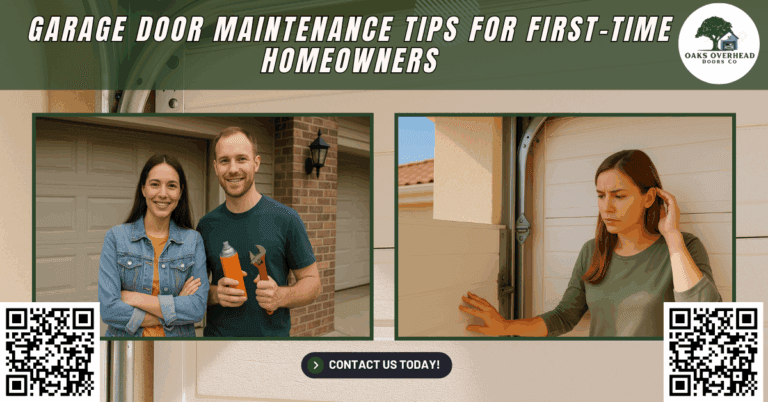 Garage Door Maintenance Tips for First-Time Homeowners 2 Garage Door Maintenance Tips for First-Time Homeowners - Oaks Overhead Doors Co.