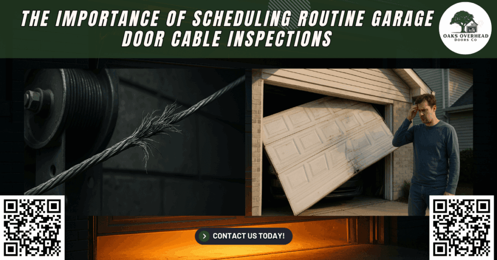 The Importance of Scheduling Routine Garage Door Cable Inspections - Oaks Overhead Doors Co.