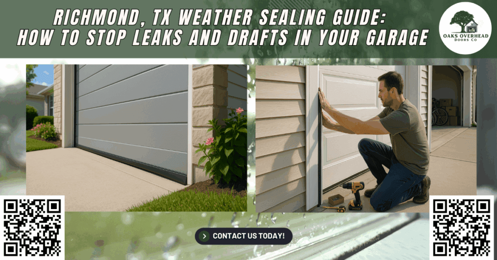 Richmond, TX Weather Sealing Guide: How to Stop Leaks and Drafts in Your Garage 8 Richmond, TX Weather Sealing Guide: How to Stop Leaks and Drafts in Your Garage - Oaks Overhead Doors Co.